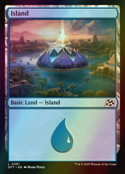 MTG Island (281) Foil ** Aetherdrift ** English (NM) - Image 1