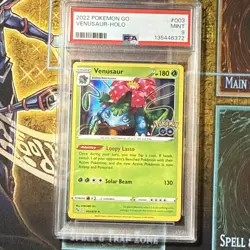 PSA 9 MINT 2022 Pokemon Go VENUSAUR #003 Holo Foil Rare - Image 1