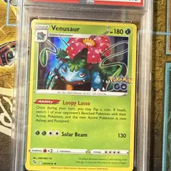 PSA 9 MINT 2022 Pokemon Go VENUSAUR #003 Holo Foil Rare - Image 3