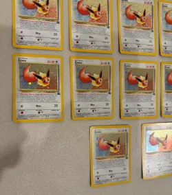 2000 WOTC POKEMON LEAGUE EEVEE #11 BLACK STAR HOLO PROMO LOT OF 17 UNPLAYED D - Image 4