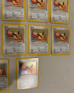 2000 WOTC POKEMON LEAGUE EEVEE #11 BLACK STAR HOLO PROMO LOT OF 17 UNPLAYED D - Image 5