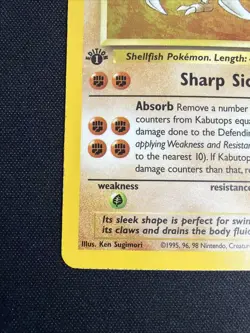 1st Edition Kabutops WOTC Holo Pokemon Card Rare - Image 5