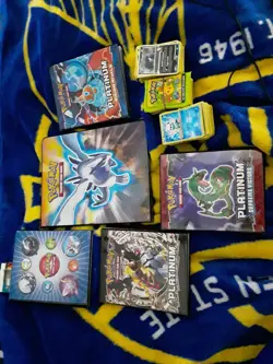 big pokemon card collection lot with five folders with some rares - Image 1
