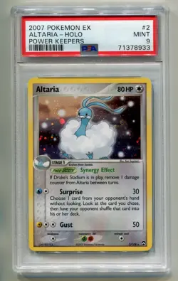 2007 POKEMON EX POWER KEEPERS ALTARIA #2/108 RARE HOLO FOIL PSA 9 P1 - Image 1