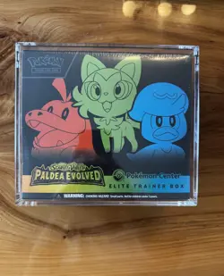 POKEMON CENTER SCARLET VIOLET PALDEA EVOLVED ETB ELITE TRAINER BOX SEALED W CASE - Image 1