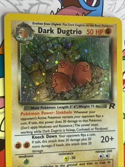 Pokemon TCG Dark Dugtrio 6/82 Holo Rare Team Rocket Unlimited LP - Image 5