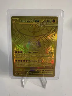 Nintendo Mega Zygarde EX Full Art Holo Gold Rare Pokemon Card 124/088 - Image 1