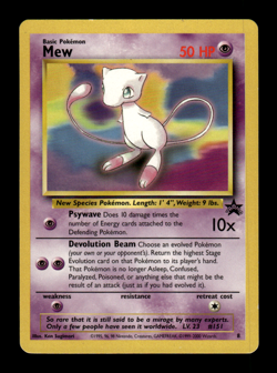 2000 Pokemon Black Star Mew #8 Promo - Pokemon League LP - Image 1