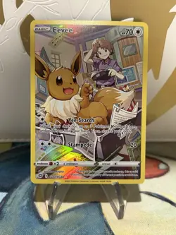 Eevee TG11/TG30 Brilliant Stars Trainer Gallery Pokemon TCG NM - Image 1