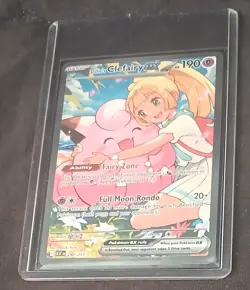 Pokemon TCG Lillie's Clefairy EX Holo Full Art Card - Image 1