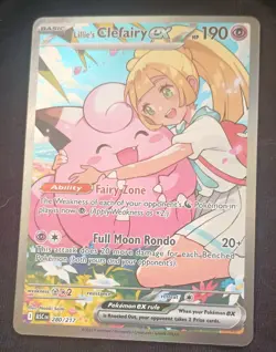 Pokemon TCG Lillie's Clefairy EX Holo Full Art Card - Image 3