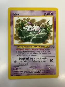2000 Pokemon Mew 47/53 Wotc Promo Regular Movie Trading Card Game TCG Vintage - Image 1