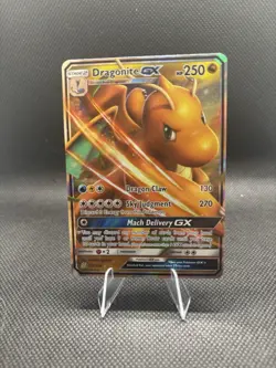 Pokemon Dragonite GX 152/236 SM: Unified Minds Ultra Rare Full Art Holo NM - Image 1
