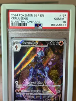 Pokemon 2024 Ceruledge 197/191 Illustration Rare Surging Sparks GEM MINT PSA 10 - Image 2