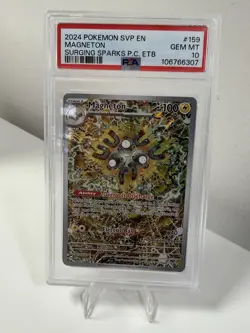 Pokemon TCG Magneton SVP 159 Promo Surging Sparks Center Stamped PSA 10 GEM MT - Image 1