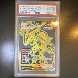 Pokemon Rayquaza VMAX Silver Tempest TG29 Secret Rare Full Art Holo PSA 10 - Image 1