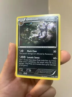 Pokemon TCG Umbreon Black Star Promo XY96 Cosmos Holo Promo Card NM - Image 3