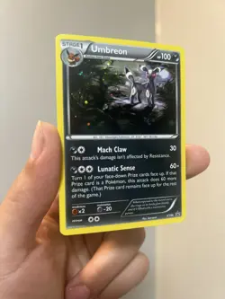 Pokemon TCG Umbreon Black Star Promo XY96 Cosmos Holo Promo Card NM - Image 5
