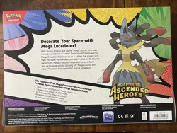 Pokemon Ascended Heroes Mega Evolution Lucario ex Premium Poster Collection - Image 4