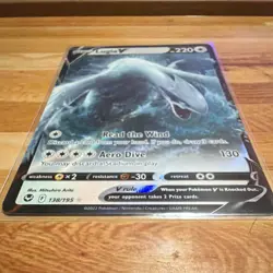 Pokemon Lugia V Swsh12: Silver Tempest Ultra Rare Holo 138/195 220 HP Aero Dive - Image 2