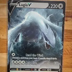 Pokemon Lugia V Swsh12: Silver Tempest Ultra Rare Holo 138/195 220 HP Aero Dive - Image 3