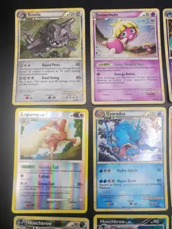 Pokemon TCG card Holo lot of 12 from 2008-2010 - Steelix card has Swirl - Image 2