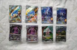 Pokemon TCG S-Chinese Gem Pack Quaxwell Chandelure Holo lot 8 sheets nm IP45 - Image 1