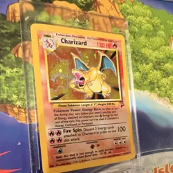 pokemon charizard base set 2 holo rare 004/130 120hp stage 2 english tcg - Image 3