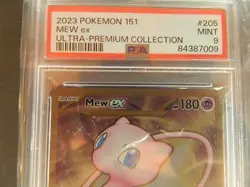 Mew ex Pokemon 205/165 Sv: Scarlet & Violet 151 Holo PSA 9 - Image 2