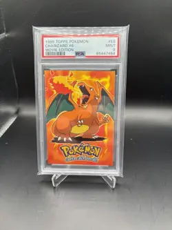 1999 Topps Pokemon Charizard Movie Edition #E6 PSA Mint 9 - Image 1
