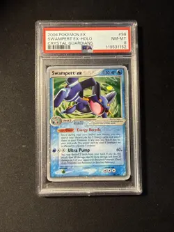 2006 Pokemon Crystal Guardians Swampert EX 98/100 Psa8 - Image 1