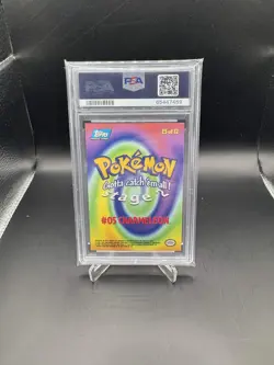 PSA 9 - Pokemon Charmeleon #5 1999 Topps Movie Edition #E5 BLACK logo- MINT - Image 2