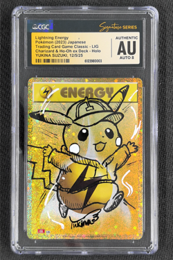 2023 Pokemon Japanese Lightning Energy Lig Holo Ho-Oh Yukina Suzuki CGC Auto 8 - Image 1