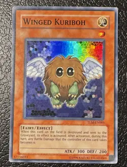 Yugioh Winged Kuriboh TLM-EN005 Super Rare NM - Image 1