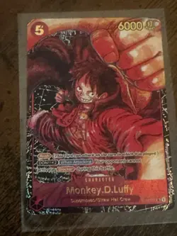 One Piece Monkey.D.Luffy #ST01-012 Alt Art Awakening of New Era OP-05 English SR - Image 4