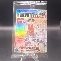 One Piece Monkey D. Luffy College Basketball US Voyage Card (2) - Image 1