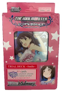 ⭐ Weiss Schwarz The iDOLM@STER / Idolmaster Cinderella Girls Smile Trial Deck ⭐ - Image 1