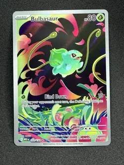 Bulbasaur 133/132 Illustration Rare Me01 Mega Evolution Holo NM - Pokemon Card - Image 1
