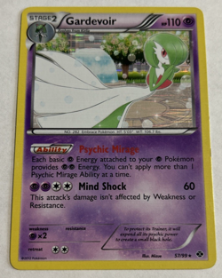 Pokemon Gardevoir TCG Holo Card 57/99 Rare, Lightly Played, Next Destinities - Image 1