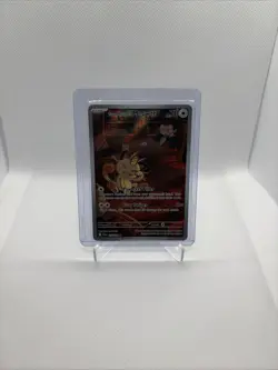 Team Rockets Meowth 203/182 SV10 Destined Rivals Illustrated Card - Image 2