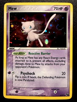 Mew 4/17 POP Series 4 Promo Pokemon Card Holo Foil Rare Swirl LP+ - Image 1