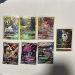 Pokemon TCG Lot of 7 Illustration Rare Pokemon Cards NM - Image 1