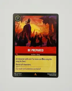 Lorcana Be Prepared 128/204 the First Chapter Regular Card - Image 1