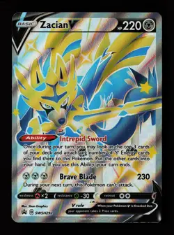 Zacian V (Shiny) SWSH292 Holo SWSH: Sword & Shield Promo Cards Pokemon Card - Image 1