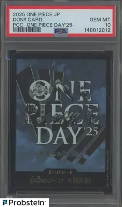 2025 One Piece Japanese PCC ONE PIECE DAY '25 DON!! Card PSA 10 GEM MINT - Image 1