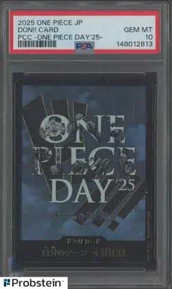 2025 One Piece Japanese PCC ONE PIECE DAY '25 DON!! Card PSA 10 GEM MINT - Image 1
