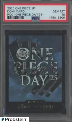 2025 One Piece Japanese PCC ONE PIECE DAY '25 DON!! Card PSA 10 GEM MINT - Image 1
