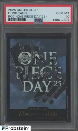 2025 One Piece Japanese PCC ONE PIECE DAY '25 DON!! Card PSA 10 GEM MINT - Image 1