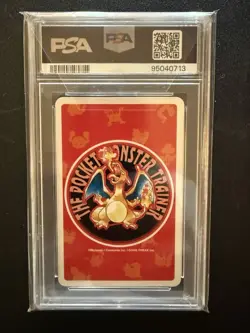 1996 POKEMON RED VERSION PLAYING CARDS KING OF CLUBS #059 ARCANINE PSA 10 - Image 2