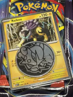 Pokemon Phantasmal Flames Mega Evolution TCG 2-Pack Blister Raikou Promo Card TC - Image 2